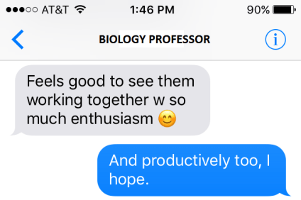 The Biology Professor sent me this after dropping in on a particularly good Study Hall session